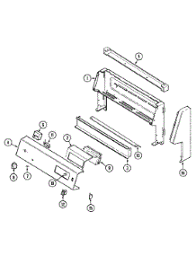02 - Control Panel parts for Magic Chef Range 3862XVW from AppliancePartsPros.com
