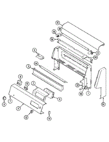02 - Control Panel parts for Magic Chef Range 3888WVS from AppliancePartsPros.com