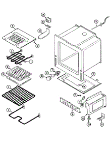 04 - Oven / Base parts for Magic Chef Range 3888WVS from AppliancePartsPros.com