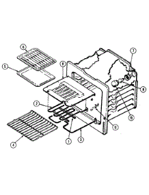 04 - Oven parts for Magic Chef Range 3889VRV-Z from AppliancePartsPros.com