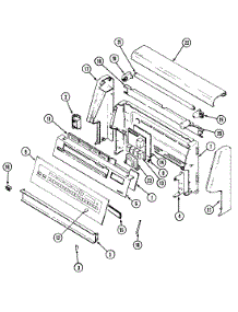 02 - Control Panel parts for Magic Chef Range 3889XRB from AppliancePartsPros.com