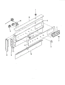 02 - Control Panel parts for Magic Chef Range 38FA-3CX-ON from AppliancePartsPros.com
