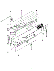 02 - Control Panel parts for Magic Chef Range 38FN-4CXW from AppliancePartsPros.com