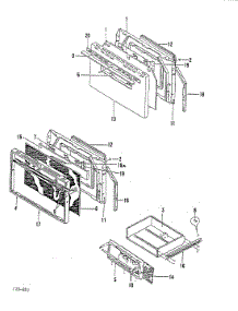 03 - Door parts for Magic Chef Range 38FN-92C from AppliancePartsPros.com