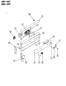02 - Control Panel parts for Magic Chef Range 38HA-36TX-ON from AppliancePartsPros.com