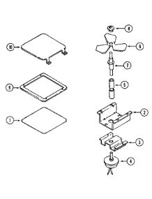 06 - Stirrer Assembly parts for Magic Chef Range 3962XVB from AppliancePartsPros.com