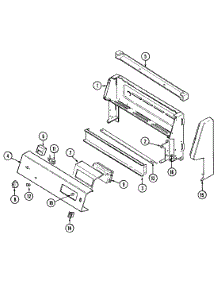 02 - Control Panel parts for Magic Chef Range 3968XVB from AppliancePartsPros.com