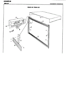 02 - Built-In Trim Kit parts for Jenn-Air Microwave 4001EMC from AppliancePartsPros.com