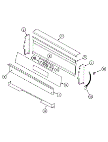 02 - Control Panel parts for Magic Chef Range 4151WTA from AppliancePartsPros.com