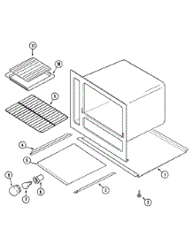 05 - Oven parts for Magic Chef Range 4151WTA from AppliancePartsPros.com