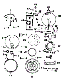 03 - Mainhousing parts for Hoover Vacuum 454 from AppliancePartsPros.com