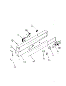 02 - Control Panel parts for Magic Chef Range 45EN-2W from AppliancePartsPros.com