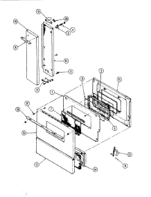 03 - Door parts for Magic Chef Range 45EN-2W from AppliancePartsPros.com