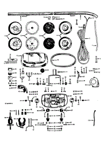 02 - Motor, Handle, Hood, Switch, Gears parts for Hoover Vacuum 5240 from AppliancePartsPros.com