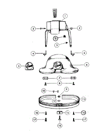 03 - Hood parts for Hoover Vacuum 5476 from AppliancePartsPros.com