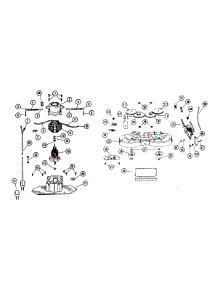 02 - Motor Assembly, Switch, Brushcarriers parts for Hoover Floor Scrubber Polisher 5498 from AppliancePartsPros.com
