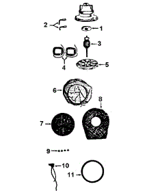 02 - Motor Assembly parts for Hoover Vacuum 55 from AppliancePartsPros.com