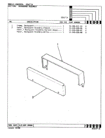 02 - Control Panel parts for Admiral Range 550AH from AppliancePartsPros.com