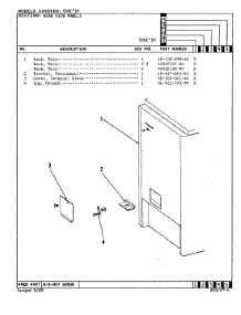 07 - Rear View parts for Admiral Range 550AH from AppliancePartsPros.com