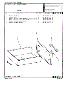 04 - Drawer parts for Admiral Range 550WH from AppliancePartsPros.com