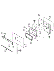 03 - Door (Series 01) parts for Magic Chef Range 5651XUA from AppliancePartsPros.com