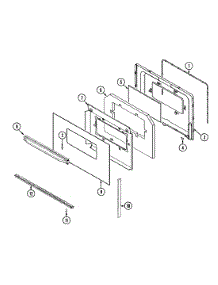 04 - Door (Series 26) parts for Magic Chef Range 5651XUW from AppliancePartsPros.com