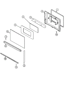 05 - Door (Series 27) parts for Magic Chef Range 5651XUW from AppliancePartsPros.com