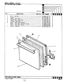 03 - Door parts for Admiral Range 571AHK from AppliancePartsPros.com