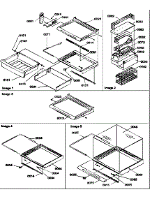 03 - Deli, Shelves, Crisper Assemblies & Acs parts for Amana Refrigerator 58632 / P1317501W W from AppliancePartsPros.com