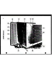 02 - Exterior Cabinet parts for Amana Air Conditioner 5-P from AppliancePartsPros.com