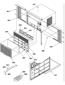 05 - Front parts for Amana Air Conditioner 5P2MY / P1203001R from AppliancePartsPros.com