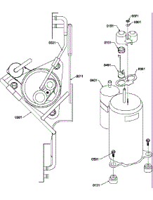 03 - Compressor / Tubing parts for Amana Air Conditioner 5QZ21RC1 / P1209703R from AppliancePartsPros.com