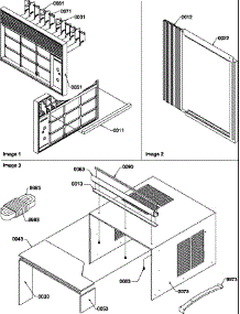 05 - Front / Outer Case parts for Amana Air Conditioner 5QZ21RC1 / P1209703R from AppliancePartsPros.com