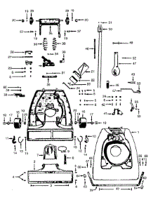 02 - Mainbody parts for Hoover Vacuum 61 from AppliancePartsPros.com