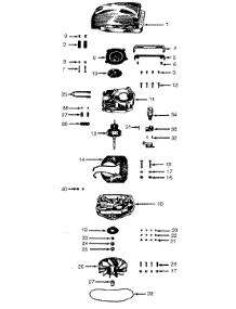 03 - Motor Assembly, Hood parts for Hoover Vacuum 61 from AppliancePartsPros.com