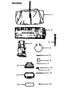 04 - Outerbag parts for Hoover Vacuum 61 from AppliancePartsPros.com