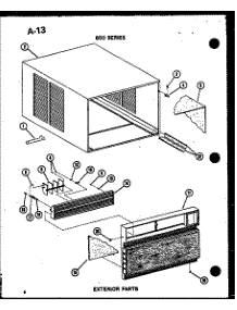 05 - Exterior Parts parts for Amana Air Conditioner 614-2W / P5472078R from AppliancePartsPros.com