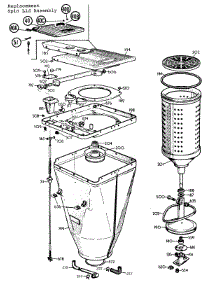 04 - Spincan parts for Hoover Washer 0610 from AppliancePartsPros.com
