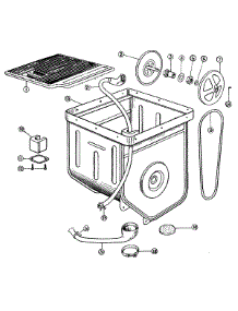 09 - Tub_2Ndseries parts for Hoover Washer 0610 from AppliancePartsPros.com