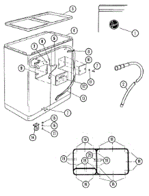 03 - Shell parts for Hoover Washer 0611 from AppliancePartsPros.com