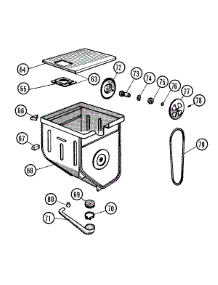 07 - Tub parts for Hoover Washer 0611 from AppliancePartsPros.com