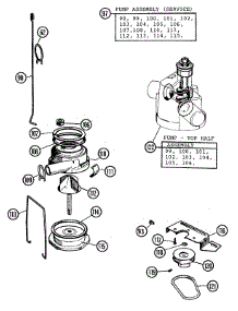 02 - Pump parts for Hoover Washer 0612 from AppliancePartsPros.com