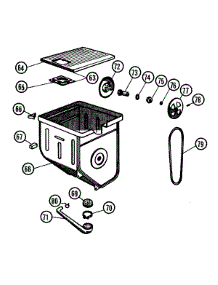 07 - Tub parts for Hoover Washer 0612 from AppliancePartsPros.com