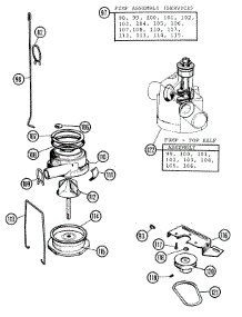 02 - Pump parts for Hoover Washer 0613 from AppliancePartsPros.com