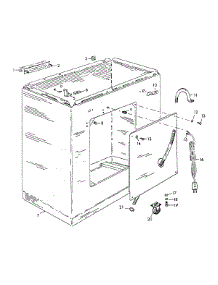 03 - Shell parts for Hoover Washer 0617 from AppliancePartsPros.com