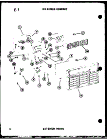 03 - Exterior Parts parts for Amana Air Conditioner 109W-3W / P5497581R from AppliancePartsPros.com