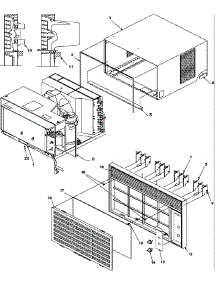 05 - Outercase & Front Assemblies parts for Amana Air Conditioner 10C5EZ / P1206003R from AppliancePartsPros.com
