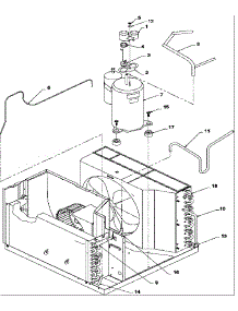 02 - Compressor & Tubing Arrangement parts for Amana Air Conditioner 10C5EZ / P1206001R from AppliancePartsPros.com