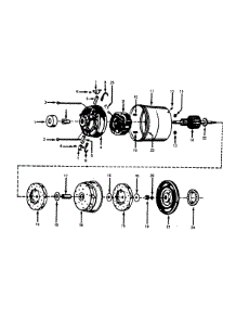 05 - Motor Assembly parts for Hoover Vacuum 1157 from AppliancePartsPros.com