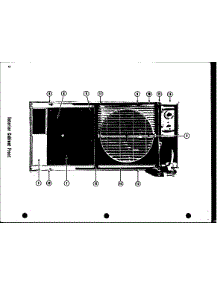 03 - Interior Cabinet Front parts for Amana Air Conditioner 11-5D from AppliancePartsPros.com